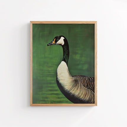 Vintage Goose Print Retro Outdoors Poster Travel Poster Canadian Cabin Cottage Wall Art Waterfowl Duck Poster