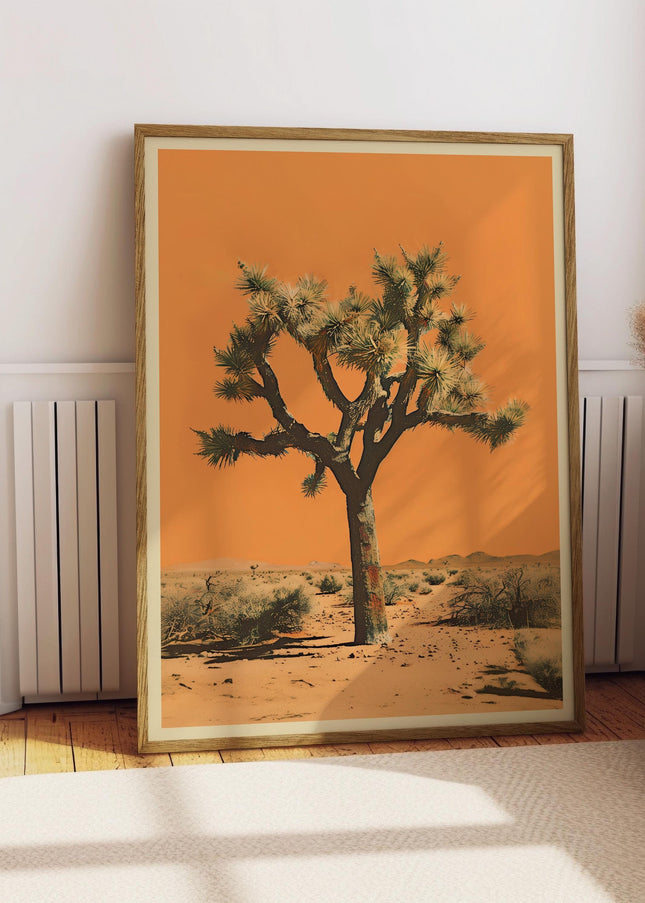Vintage Joshua Tree Print, The Sonoran Desert Print Retro Outdoors Poster, Arizona Cabin Cottage Wall Art, Botanical Yucca Desert
