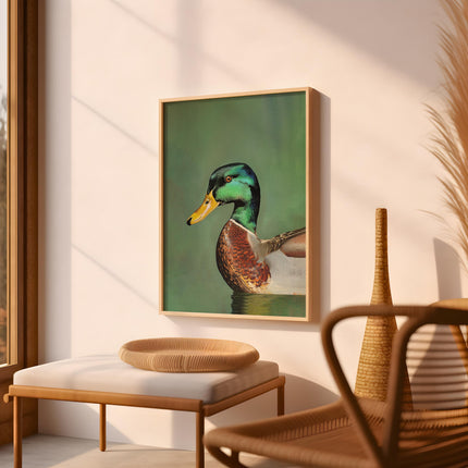 Vintage Mallard Print Retro Outdoors Poster Travel Poster Canadian Cabin Cottage Wall Art Waterfowl Duck Hunting Poster Art for Dad