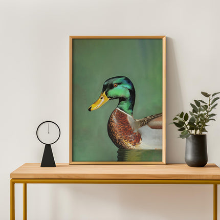 Vintage Mallard Print Retro Outdoors Poster Travel Poster Canadian Cabin Cottage Wall Art Waterfowl Duck Hunting Poster Art for Dad