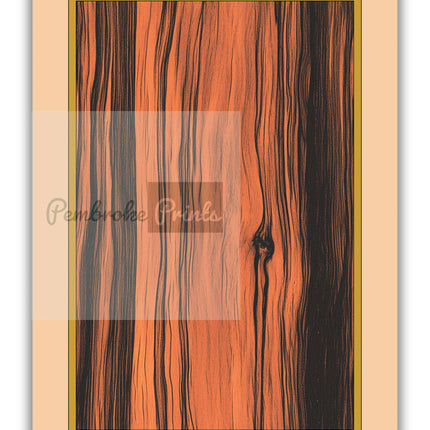 Dark Rosewood Wall Decor Rustic Boho Style Print Luxury Antique Wooden Style Living Room Wall Art Mid Century Modern Minimalist Simplistic