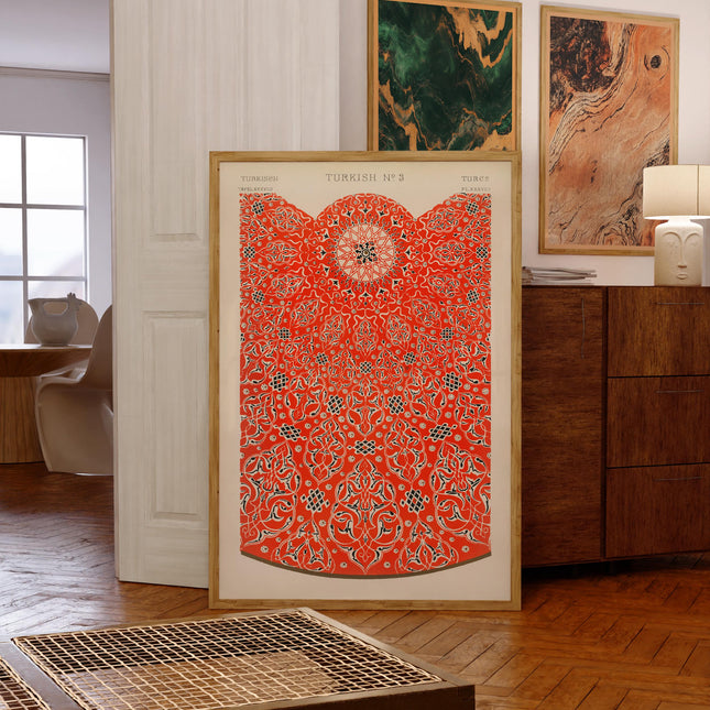 Antique Turkish Pattern Poster Owen Jones Abstract Wall Art Boho Art Style Print Living Room Wall Art Decor Mid Century Modern Art