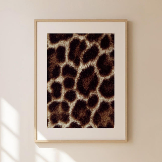 Cheetah Print Wall Art Poster, Golden Animal Pattern Decor, Safari Inspired Nature Artwork, Modern Wildlife Print on Premium Matte Paper