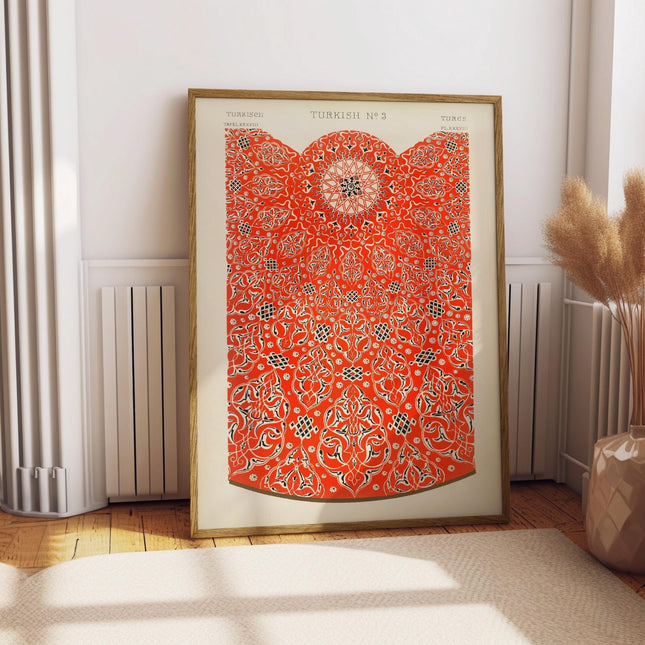 Antique Turkish Pattern Poster Owen Jones Abstract Wall Art Boho Art Style Print Living Room Wall Art Decor Mid Century Modern Art