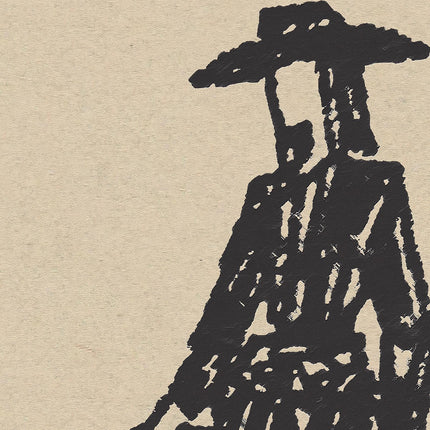 Cowgirl Line Drawing Poster, Western Woman Illustration, Minimalist Cowboy Wall Art, Vintage Rodeo Lasso Art Print