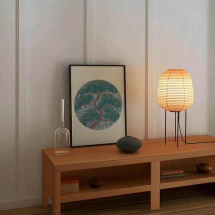 Japanese Tree Art Print, Vintage Abstract Botanical Illustration, Minimalist Zen Wall Art, Asian Inspired Nature Poster