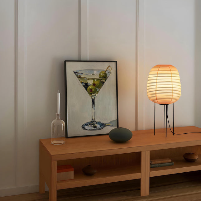 Vintage Martini Glass Oil Painting Print, Classic Cocktail Wall Art, Minimalist Bar Decor, Retro Olive Martini Poster