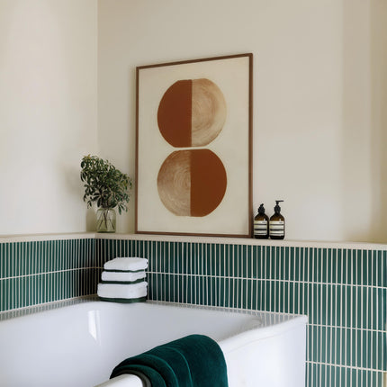 Burnt Orange Abstract Geometric Print, Organic Minimalist Wall Art, Boho Neutral Decor, Modern Eclectic Apartment Artwork