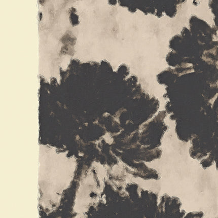 Neutral Abstract Botanical Wall Art, Modern Floral Poster Print, Minimalist Home Decor, Black and White Wall Art, Monochrome Decor