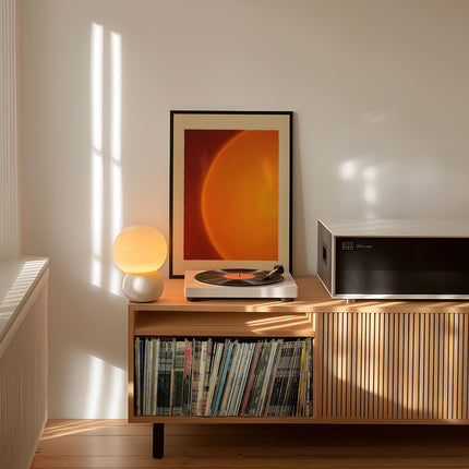 Retro Sun Painting Print, Psychedelic Aura Wall Art, Warm Gradient Solar Poster, 70s Inspired Abstract Home Decor