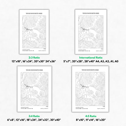 Angels Landing Trail Print, Zion National Park Topographic Map Poster, Utah Hiker Gift Wall Art, Minimalist National Park Trail Decor Print