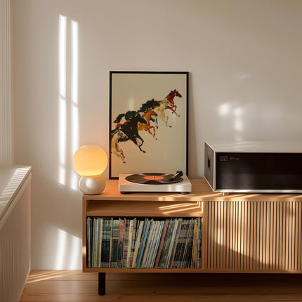 Running Horses Print, Abstract Watercolour Equestrian Wall Art, Colourful Wild Horse Poster, Bold Gestural Animal Decor, Modern Horse Print