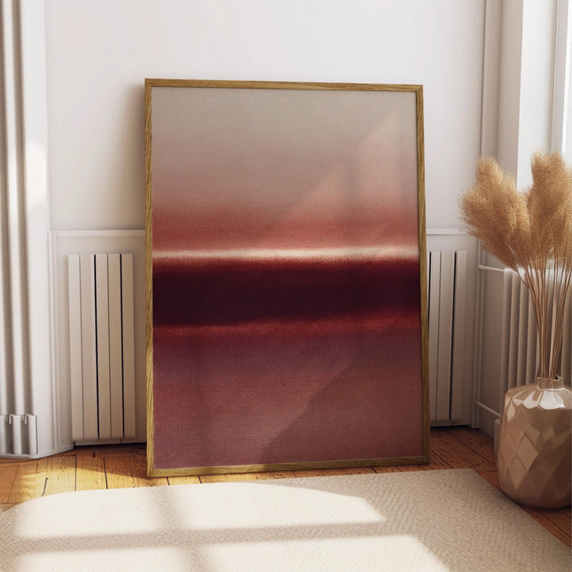 Layered Pink Abstract Print, Pastel Earth Tones Wall Art, Blush Color Block Poster, Rothko Inspired sunset Decor, Boho Art Painting Print