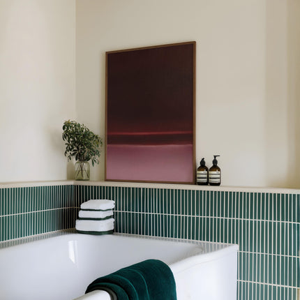 Deep Burgundy and Pink Abstract Print, Layered Earth Tones Wall Art, Dark Red Color Block Poster, Rothko Inspired Decor, Warm Moody Print