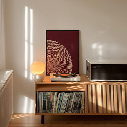 Abstract Sunburst Wall Art, Modern Boho Burgundy Print, Terracotta Geometric Poster, Minimalist Radial Art, Contemporary Rustic Decor